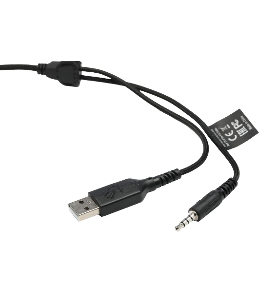Гарнитура Bloody G230P чёрный, проводная, USB, подсветка