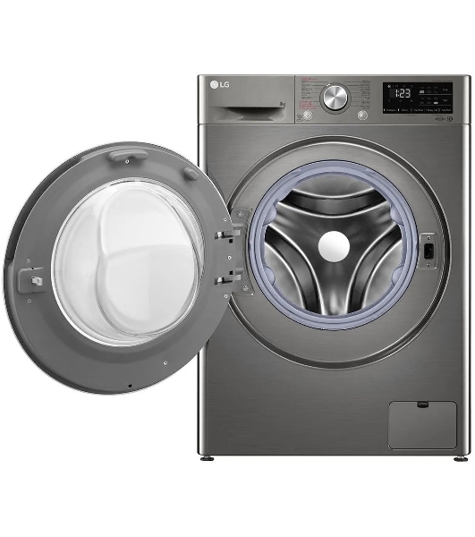 Стиральная машина LG F4R6VYGCP серебристый, загрузка фронтальная 8 кг, 1400 об/мин, класс A