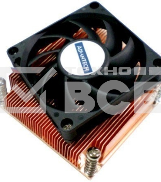 Кулер для процессора ADVANTECH 1960050255N001 черный, 80 мм, медь, 5400 об/мин, 3 pin, 95 Вт, 56.5 мм