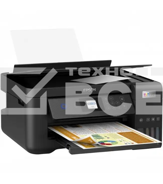 МФУ струйный Epson EcoTank L4260 (C11CJ63415), A4, цветной, печ. до 33 стр/мин. (ч/б) до 15 стр/мин. (цвет), 1440 x 5760 dpi (печать) 1200x2400dpi (скан.), USB, Wi-Fi