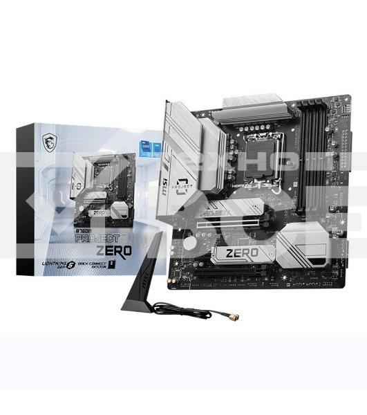 Материнская плата MSI B760M PROJECT ZERO, LGA 1700, Intel B760, 4xDDR5, 4xSATA, 2xM.2, 1xPCIe 5.0 x16, 1xPCIe 4.0 x4, 1xPCIe x1, 1xHDMI, 1xDP, 3xUSB 3.2 Gen 2, 4xUSB 2.0, 1xUSB 3.2 Gen 2x2, 1x 2.5Gb LAN, 5x3.5 мм, 7.1, mATX