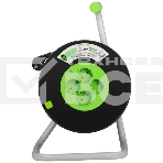 Удлинитель силовой ЭРА GREEN LINE KAT-3x1.5-50m Greenline на катушке пластик 4 розетки с заземлением 50 м ПВС 3x1.5 мм2, фото2