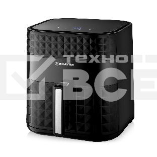 Аэрогриль BRAYER BR2035 черный, 1800 Вт, 6 л, упр. - сенсор, программ - 7