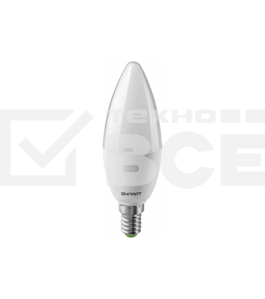 Лампа светодиодная ОНЛАЙТ 61958 OLL-C37-10-230-6.5K-E14-FR