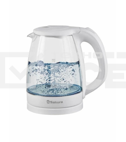 Чайник электрический Sakura SA-2733W белый, 1,7 л., 2200 Вт