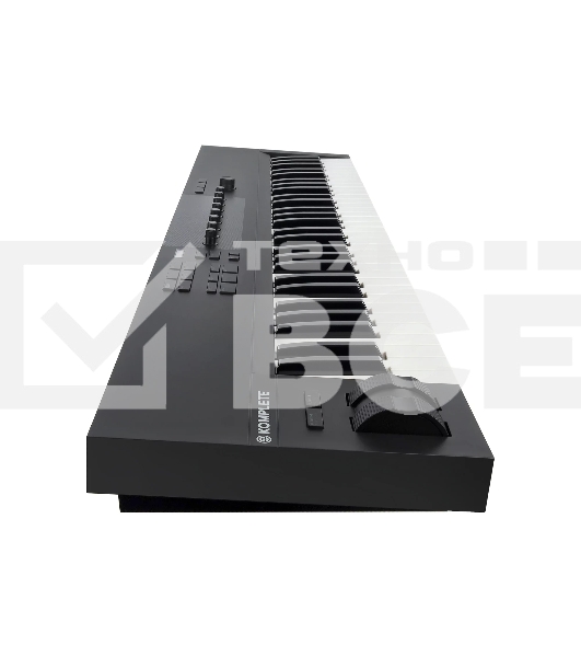 Клавиатура MIDI [25244] Native Instruments [KOMPLETE KONTROL A61] 61 клавиша, полувзвешенная, 8 ручек управления, колеса высоты тона и модуляции, 4-позиционный энкодер, OLED-дисплей, TRS-вход для педали, USB-порт