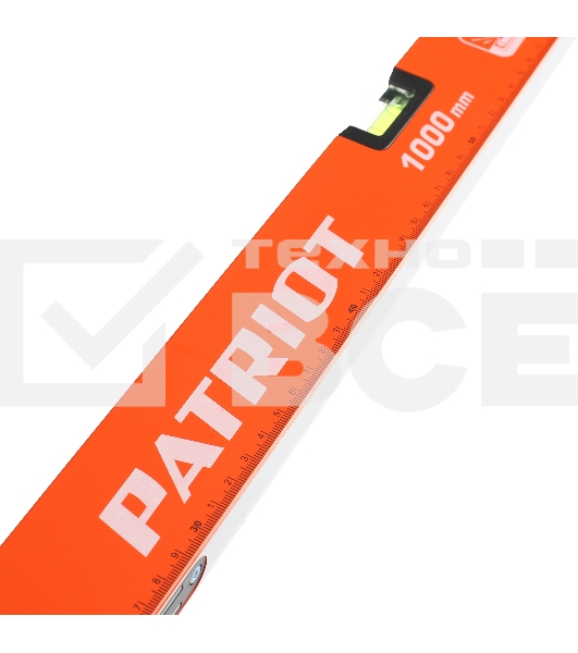 Уровень PATRIOT LRP-1000, магнитный, алюминиевый фрезерованный, усиленный, 1000мм