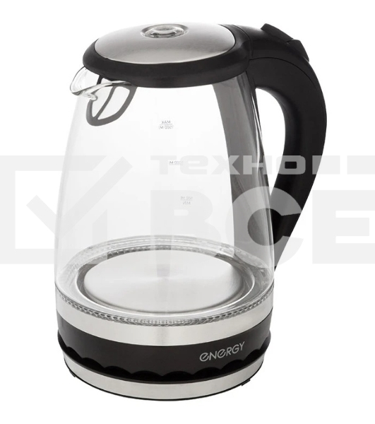 Чайник Energy E-279 1.5 л,стекло,черный