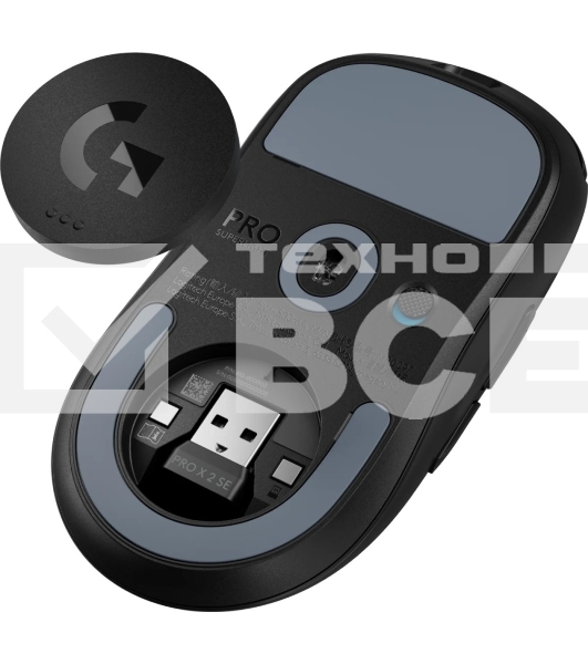 Мышь беспроводная Logitech Mouse PRO X SUPERLIGHT 2 SE, черный