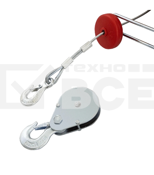 Тельфер электрический Denzel TF-1200, 1.2 т, 1800 Вт, высота 12 м, 8 м/мин