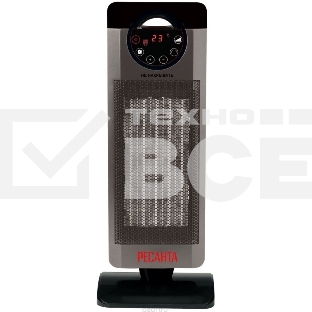 Тепловентилятор Ресанта ТВК-3, серый, 2000 Вт, 20 м2, термостат 67/2/5