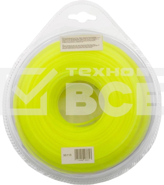 Леска для триммера Denzel круглая 2 мм х 63 м, блистер FLEX CORD 96118