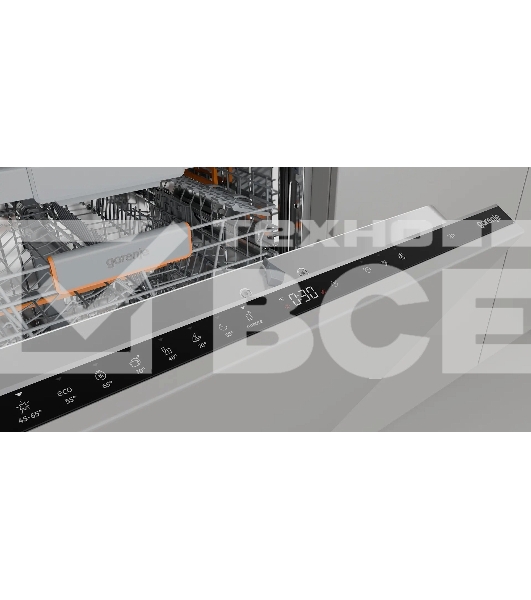 Посудомоечная машина встраиваемая Gorenje GV673B65 16 комплектов, 3 корзины, инверторный мотор, отсрочка старта, Wi-Fi управление, сенсорное управление, полный AquaStop, сенсор уровня воды, энергоэффективность А+++, уровень шума 42 дБ, белый