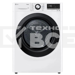 Сушильная машина LG DC90V3V6W белый, 9 кг, сушка - тепловой насос, программ - 14, 60 x 85 x 66 см