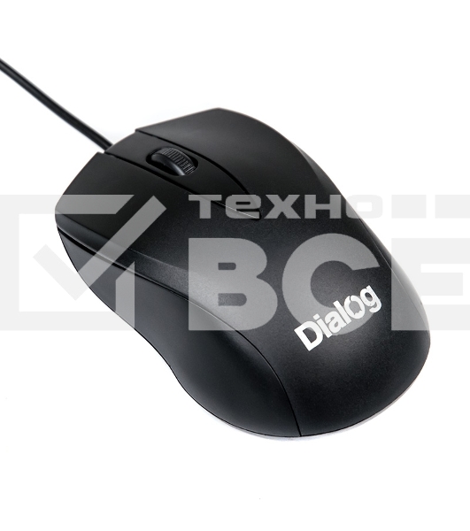 Мышь проводная Dialog Comfort MOС-15U черный, 1200 dpi, USB, кнопки - 3
