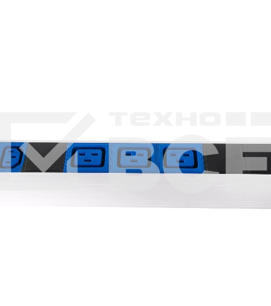 Блок силовых розеток Rem Rem-32, IEC 60320 С13 х 36, IEC 60320 С19 х 6, вход IEC 309, шнур 3 м, 1 863мм, однофазный 32А, автомат + индикатор, серый, 2