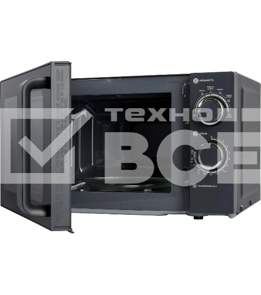 Микроволновая печь Polaris PMO 2001 RUS графитовый, 20 л, 700 Вт, переключатели - поворотный механизм
