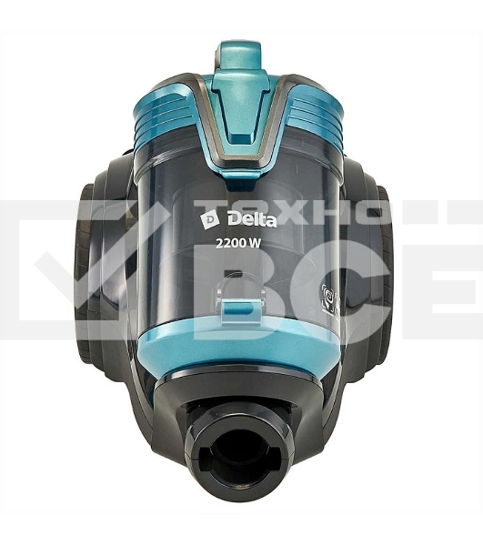 Пылесос DELTA DL-0852 черный/бирюзовый, 350/2200 Вт, уборка сухая, пылесборник контейнер, 4 л
