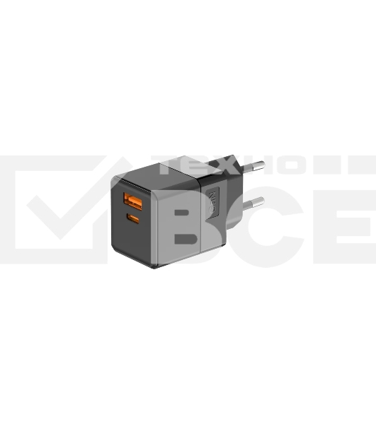 Сетевое зарядное устройство с двумя портами USB-A и USB-C, 35Вт Rexant