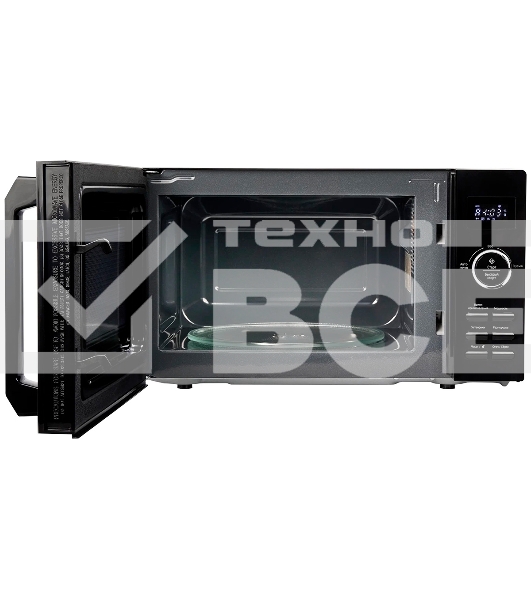 Микроволновая печь MONSHER MTW 202 Noir чёрный, 20 л, 700 вт, переключатели - поворотный механизм/кнопки