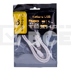 Кабель USB2.0 Cablexpert CC-USB2-CMCM-100-1M-W, Type-C/Type-C, 5A, 100Вт, PD/QC3.0, медь, 1м, белый, пакет, фото3