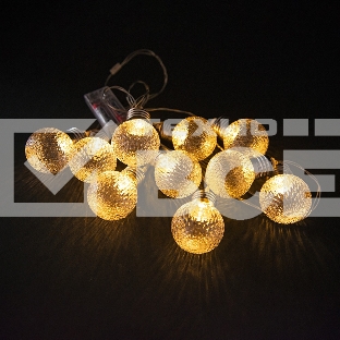 Гирлянда светод. Funray Лампы,SE-HL-1.810WW,2xАА,1.8м,10LED,10ламп,тепл.бел,прозрачный провод