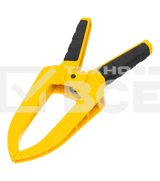 Струбцина Denzel клещеобразная, удлиненная 75 х 110 мм двухкомпонентные рукоятки