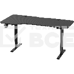 Стол игровой компьюерный Exos черн, 159x75L, высота 72-117 см, фото3