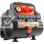 Компрессор поршневой Patriot WO 6-180 безмасляный 180л/мин 6л 1100Вт черный/оранжевый, фото 1