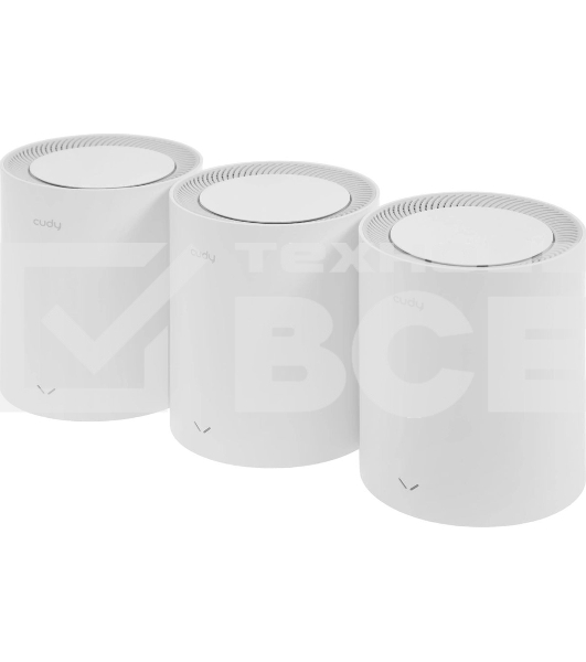 Бесшовный Mesh роутер Cudy M1800(3-Pack) AX1800 10/100/1000BASE-TX белый (упак.:3шт)