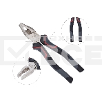 Комбинированные плоскогубцы Deli DL0004 180 мм, Cr-V, эксцентриковый шарнир, антикоррозийное покрытие, трехкомпонентная прорезиненная рукоять, фото4