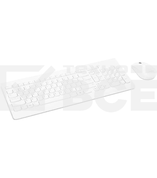 Комплект клавиатура+мышь Lenovo 510 беспроводной, USB, 1200 DPI, белый