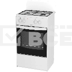 Плита комбинированная Darina S KM 521 300 W белый/черный, конфорок 2 шт, духовка 45 л, 50 см x 85 см x 45 см, фото2