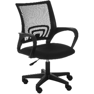 Кресло компьютерное Domfy CH X-ROOM черный сетка/ткань крестов. пластик