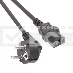 Кабель компьютер-розетка 220V (EURO) <VDE> 3G0,75mm2 VCOM {CE021-CU} 3 метра, фото 1