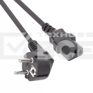 Кабель компьютер-розетка 220V (EURO) <VDE> 3G0,75mm2 VCOM {CE021-CU} 3 метра