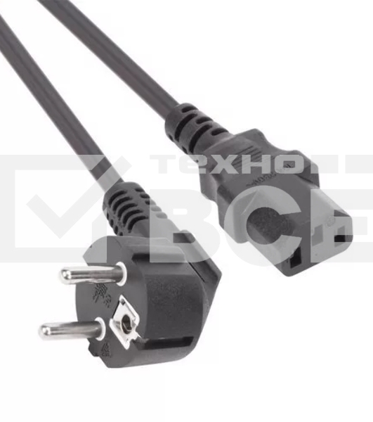 Кабель компьютер-розетка 220V (EURO) <VDE> 3G0,75mm2 VCOM {CE021-CU} 3 метра