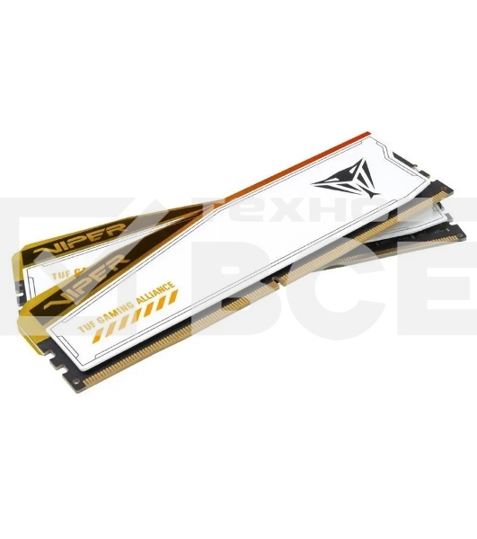Оперативная память Patriot Viper Elite 5 TUF Gaming, DDR5, 32GB (2x16 GB), 6600 MHz, CL34, радиатор, RGB, белый