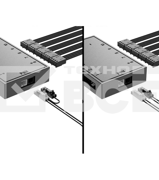 Контроллер скорости вращения вентиляторов Fan Hub ID-Cooling FH-10 PWM 10 Ports / SATA Power 