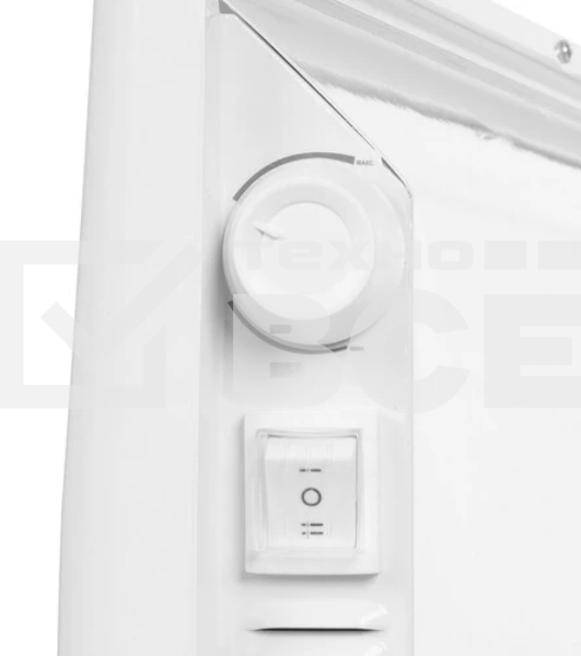 Конвектор Cadena HTR-2000-X белый, 2000 Вт, 25 м2, термостат