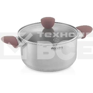 Кастрюля Rondell Bueno RDS-1588 (ST) стальной 1588 Кастрюля с/кр 24 см 4,8 л Bueno Rondell