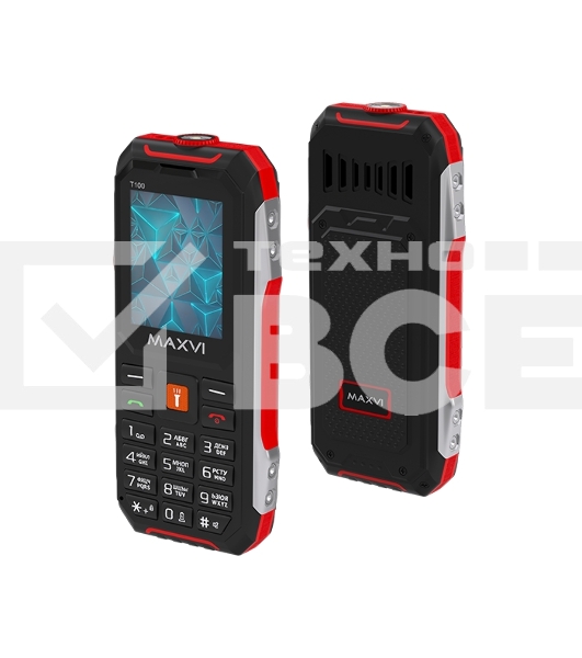 Мобильный телефон Maxvi T100 красный