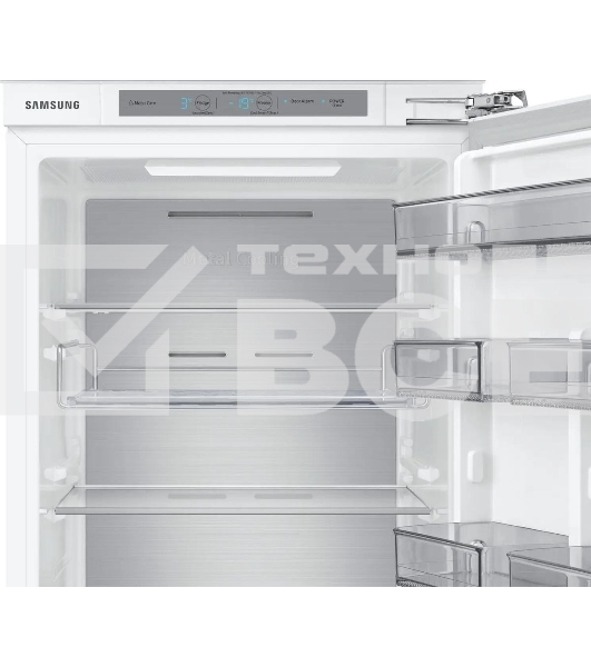 Встраиваемый холодильник Samsung BRB26715DWW/EF белый двухкамерный 190/74л морозилка снизу, No Frost