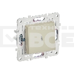 Выключатель проходной 1-кл. IEK SKANDY SK-V08B 10А с индикацией бежевый SK-V12-1-10-K10, фото 1