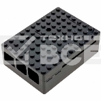 Корпус RA182 black для микрокомпьютера Raspberry Pi 3 ACD Black ABS Plastic Building Block case for Raspberry Pi 3, фото2