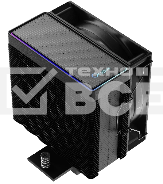 Кулер для процессора Ocypus Gamma A40 BK ARGB черный 100мм алюминий+медь 2400rpm 29.5db 4-pin 200W 133мм
