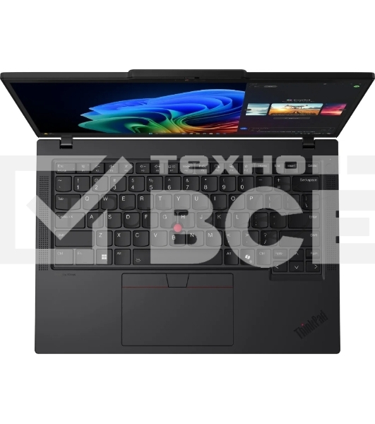 Ноутбук Lenovo ThinkPad T14 Gen6 14' WUXGA(1920x1200)IPS 400N, Ultra7 255H, 16+16Gb DDR5-5600, 1Tb SSD m.2, Intel Graphics, WiFi 6E+BT, FPR,fTPM, cam 5MP+IR, 4cell 52.5Wh, 65W USB-C, Win11 Pro China,1,4kg, 1Y