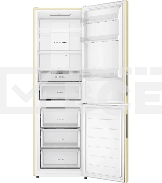 Холодильник Haier CEF536CCG бежевый двухкамерный 240/105 л морозилка снизу, No Frost