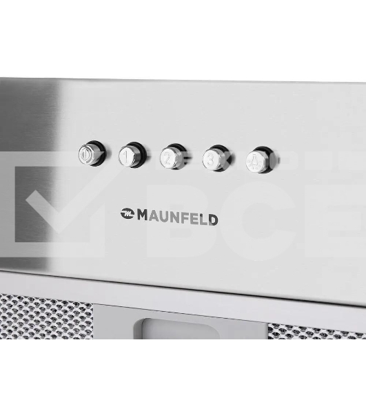 Вытяжка встраиваемая Maunfeld Crosby SINGL 60 нержавеющая сталь, 60 см, 850 куб. м/ч, 48 дБ