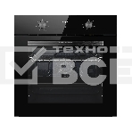 Духовой шкаф Kuppersberg HO 606 P Black line, High-Tech, 78 л, поворотное управление, утапливаемые переключатели, дисплей, таймер, 6 режимов, макс. температура 310 градусов, телескопические направляющие (на 1 уровень), цвет черный, цвет фурнитуры черный, фото 1